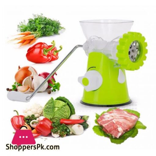 Healthy Mincer Meat Grinding Machine Multi function Manual Handy Meat Mincer Chopping Machine Green