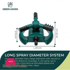 High Quality Automatic Rotating Plastic 3 Arm Garden Sprinklers For Garden 360 Irrigation System