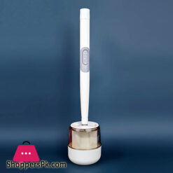 Household Silicone Toilet Brush Wall Hangingtoilet Brush And Holder Set Punch Free Wall Hanging Long Handle Toilet Brush 16.5 X 3.9 Inch Liquid Tongue Type Set With Base Bottle (White, 42X10X10Cm)