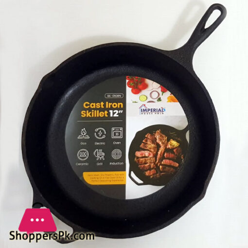 Imperial Cast Iron Skillet Pan 12 Inch