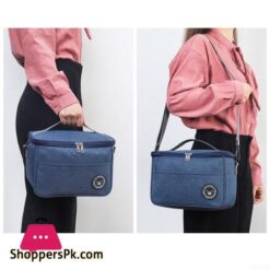 Insulation Hot And Cold Lunch Bag With Strap Canvas Bags Fresh Handbag Thickened Aluminum Film Bag