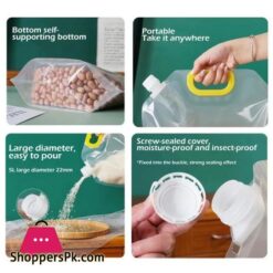 Kitchen Storage Bag Grain Moisture Proof Sealed Bag Insect Proof Transparent Portable Food Grade Storage Bag