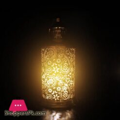 Mini Lanterns Warm White Led Light Antique Bronze Accents Battery Operated For Home Decor Ramadan Weddings