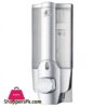 Liquid Soap Dispenser Single Head Wall Mount Shower Bath Washing Lotion Soap Shampoo Dispensers For Kitchen Bathroom Silver