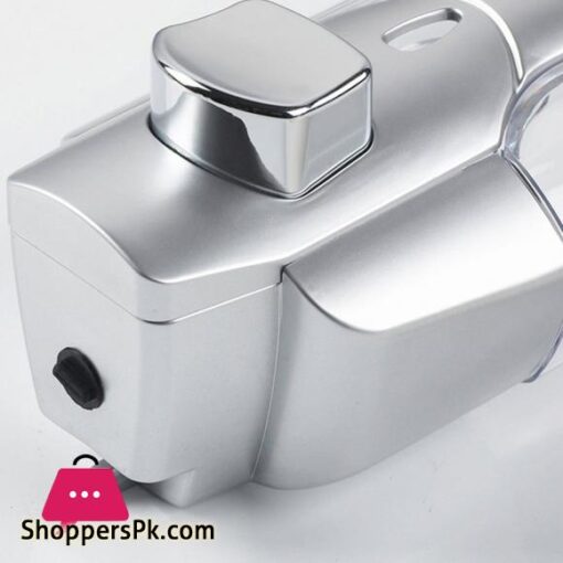 Liquid Soap Dispenser Single Head Wall Mount Shower Bath Washing Lotion Soap Shampoo Dispensers For Kitchen Bathroom Silver