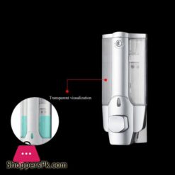 Liquid Soap Dispenser Single Head Wall Mount Shower Bath Washing Lotion Soap Shampoo Dispensers For Kitchen Bathroom Silver