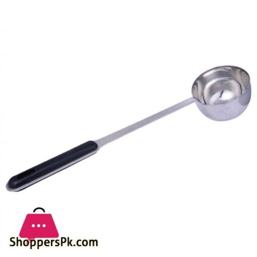 Milk Or Tea Spoon Long Black Handle Heavy Duty Lifetime Stainless Steel