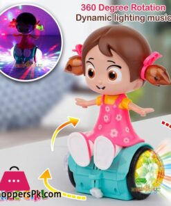 Musical Dancing Spinning Doll with Flashing Lights Light and Sound