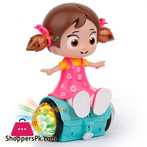 Musical Dancing Spinning Doll with Flashing Lights Light and Sound