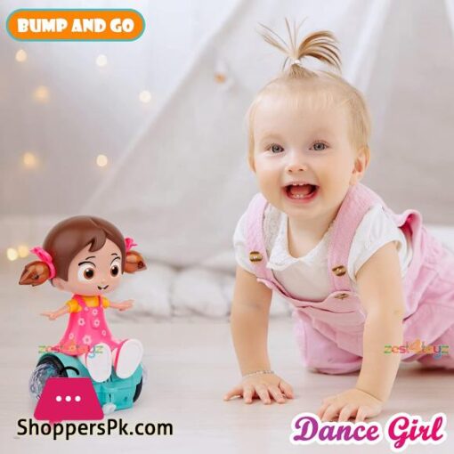 Musical Dancing Spinning Doll with Flashing Lights Light and Sound