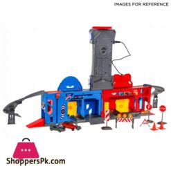 My Take Along Car Parking Lot Playset Combination Fire Station Police Station Toy For Kids Walkietalkie Loud Speaker Calling All Cars Rescue Team On The Way Best Toy Play Set Gift For Kid Children Boys Girls City Action Track Sets For Vehicles