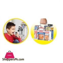 My Take Along Car Parking Lot Playset Combination Fire Station Police Station Toy For Kids Walkietalkie Loud Speaker Calling All Cars Rescue Team On The Way Best Toy Play Set Gift For Kid Children Boys Girls City Action Track Sets For Vehicles