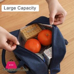 Big Sale Portable Canvas Lunch Bag Waterproof Insulated Fresh Cooler Bag Thermal Food Picnic Convenient Lunch Bag For Women Girl