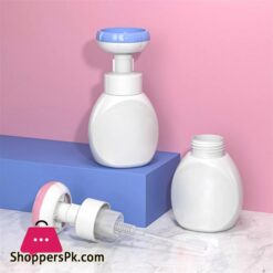 Premium Soap Dispenser 300Ml Flower Liquid Soap Dispenser Floral Foam Soap Bottle Pump Plastic Pressing Type Soap Dispenser For Bathroom Kitchen Home Hotel Bathroom Soap Dispenser Color Blue