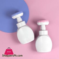 Premium Soap Dispenser 300Ml Flower Liquid Soap Dispenser Floral Foam Soap Bottle Pump Plastic Pressing Type Soap Dispenser For Bathroom Kitchen Home Hotel Bathroom Soap Dispenser Color Blue