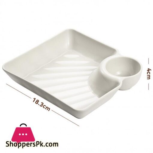Serving Plate Heat Resistant Compartment Design Snack Tray