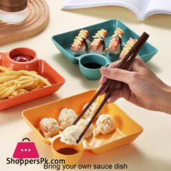 Serving Plate Heat Resistant Compartment Design Snack Tray