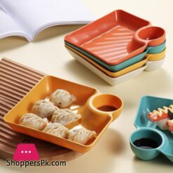 Serving Plate Heat Resistant Compartment Design Snack Tray