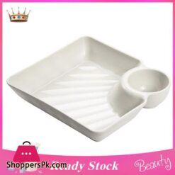 Serving Plate Heat Resistant Compartment Design Snack Tray