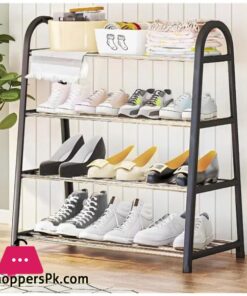 Shoe Rack With 4 Layers of Storage and Contemporary Design
