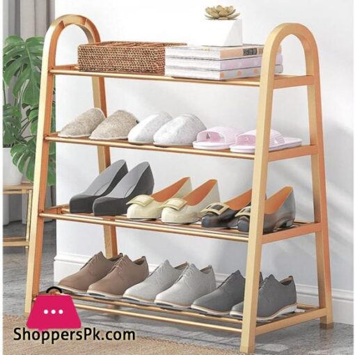 Shoe Rack With 4 Layers of Storage and Contemporary Design