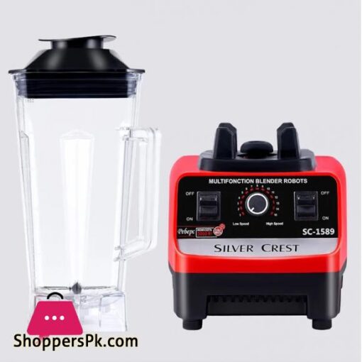 Silver Crest SC 1589 Single Commercial Blinder Only Jug Machine Includes in This Package Silver Crest Heavy Duty juicer blinder