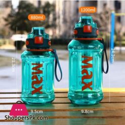 Lamgool 880Ml1200Ml Large Capacity Sport Water Bottle With Rope Durable Portable Gym Fitness Outdoor Drinking Plastic Bottles Eco Friendly