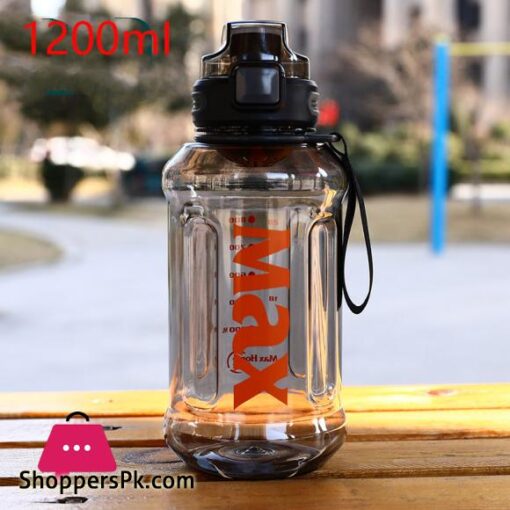 Lamgool 880ml1200ml Large Capacity Sport Water Bottle With Rope Durable Portable Gym Fitness Outdoor Drinking Plastic Bottles Eco Friendly