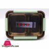 Tedemei Stainless Steel 2 Compartment Leak Proof Lunch Box Portable Separated Officestudents Lunch Box