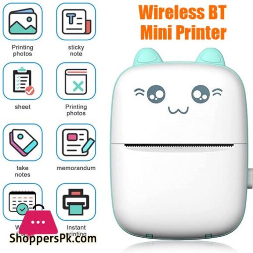Thermal Printer Wireless Bluetooth Mini Portable Pocket Thermal Printer Paper Photo Pocket 57mm Business Office Printer