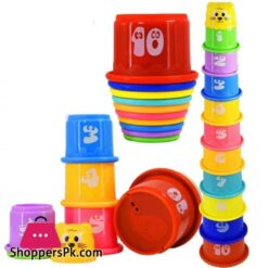 Toys Stacking Cups 1 till 10 model number 617 for kids Education Learning and Fun Rainbow Cups Stacking Tower Mini Bear Toy Gifts