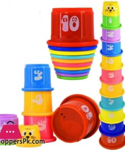 Toys Stacking Cups 1 till 10 model number 617 for kids Education Learning and Fun Rainbow Cups Stacking Tower Mini Bear Toy Gifts