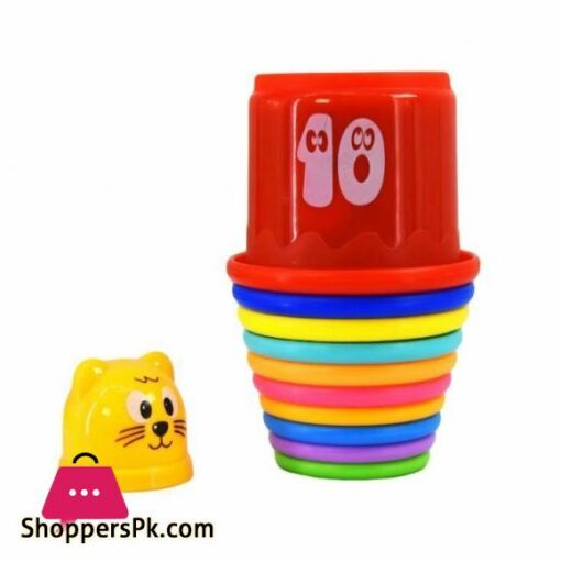 Toys Stacking Cups 1 till 10 model number 617 for kids Education Learning and Fun Rainbow Cups Stacking Tower Mini Bear Toy Gifts