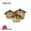 Visions 6 Pieces Glass Cookpot Cookware Set