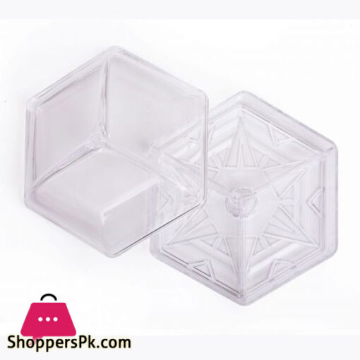 Bhojas Collection Snack Clear Tray With Divider 22Cm Clear AC25144 Taiwan Made