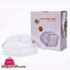 Bhojas Collection Snack Clear Tray With Divider 22Cm Clear Ac25144 Taiwan Made