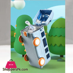 Bus Shaped Water Bottle With Straw Cute Water Bottles For Girls Boys Outdoor Portable Tritan Water Cups For Kids S2N5