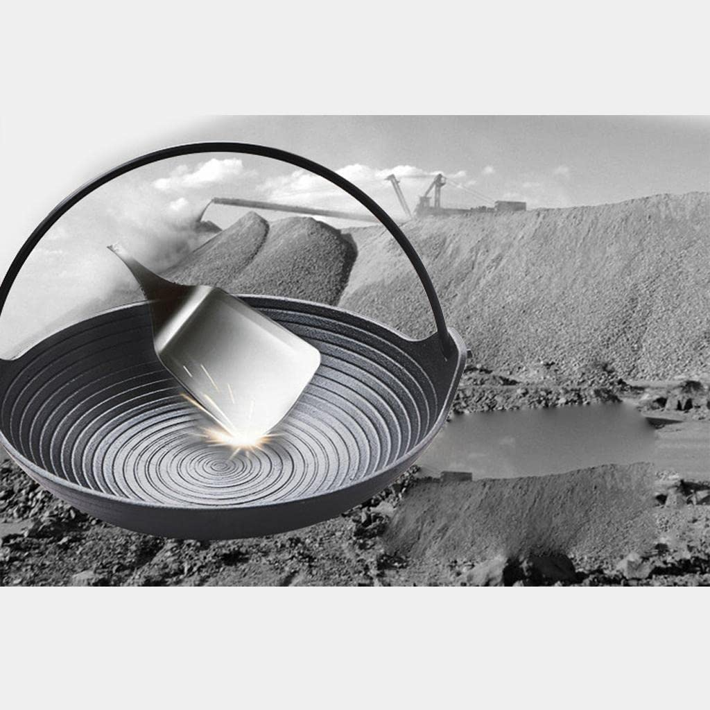 Cast Iron Frying Pan Skillet Grill Camping Fry Pan Kitchen Cookware