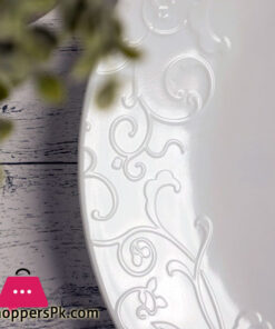 Corelle Embossed Bella Faenza Luncheon 18 Pcs Plate Set First Time In Pakistan - Image 2