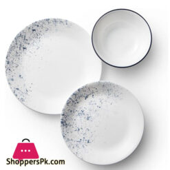 Corelle Indigo Speckle 18 Pcss Dinner Set