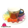 Creative Reflection Ceramic Coffee Cup Electroplating Mirror Cup Saucer Flower 1-Pcs 2 Creative Reflection Ceramic Coffee Cup Electroplating Mirror Cup Saucer Flower 1-Pcs