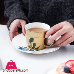 Creative Reflection Ceramic Coffee Cup Electroplating Mirror Cup Saucer Rose 1-Pcs 7 Creative Reflection Ceramic Coffee Cup Electroplating Mirror Cup Saucer Rose 1-Pcs