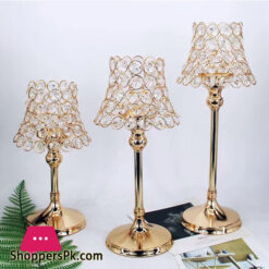 Crown Rock Crystal Candlestick Wedding Props Candlelight Dinner Glass Candle Holder Nice Decorative Candle Holder