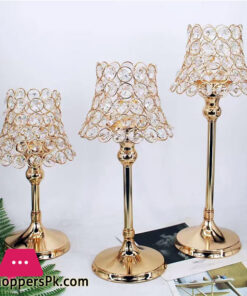 Crown Rock Crystal Candlestick Wedding Props Candlelight Dinner Glass Candle Holder Nice Decorative Candle Holder
