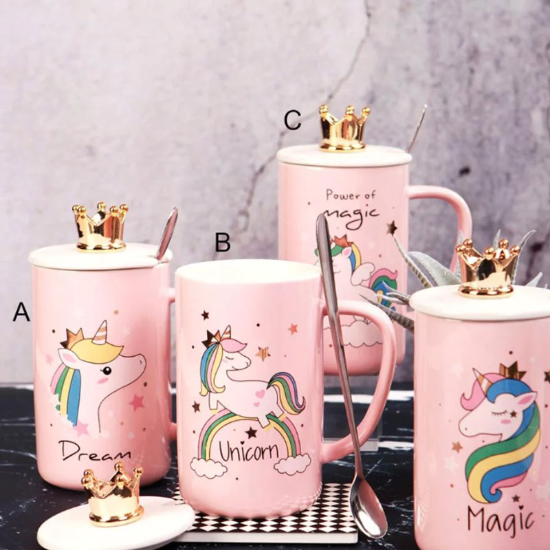 Cute 3D Crown Espresso Mug Porcelain With Lid Eco Friendly Korean Funny Ceramic Milk Cup Tazas Originales Gift For Girls