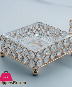 European Glass Ashtray Ashtray Hand Beaded Decorative Living Room Ashtrays Modern Dining Room Desktop Ash Tray Home Decoration