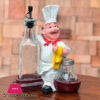 Fat Chef Salt And Pepper Set With Sauce Bottle