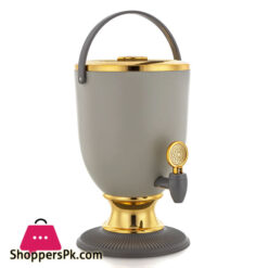 Forever Gold 4 Liter Plastic Juice Dispenser Elephant Grey &Amp; Gold