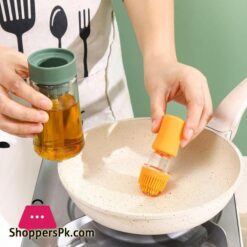 Funvim Olive Oil Dispenser With Silicone Brush Set Of 3Glass Olive Oil Measuring Dispenserportable Cooking Oil Bottle For Bbqbaking