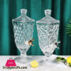 High Quality Juice Drinking Dispenser Square For Hotel And Home Using With Tap Juice Beverage Glassware 3 Liter